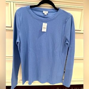 J.crew pullover shirt for women size M sky blue